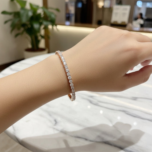 Eternal Sparkle Rose Gold Tennis Bracelet