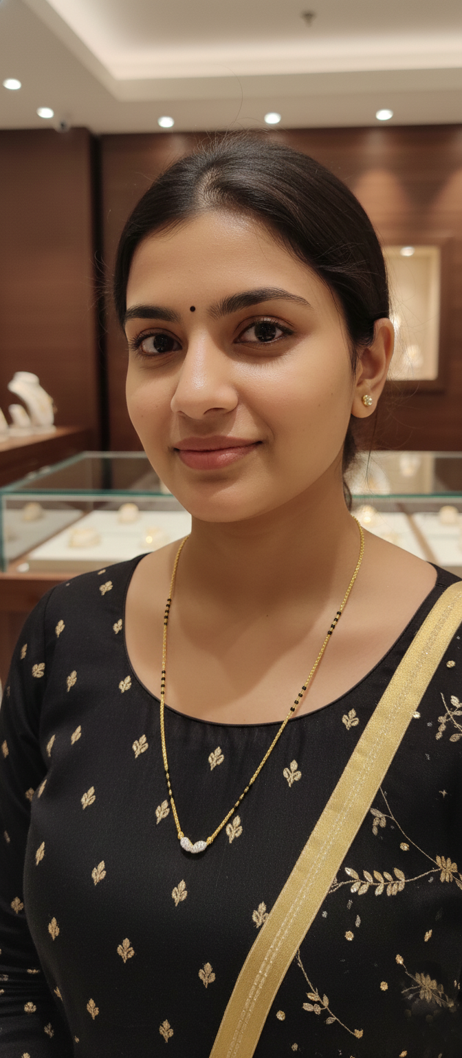 Floral Blossom Diamond Mangalsutra