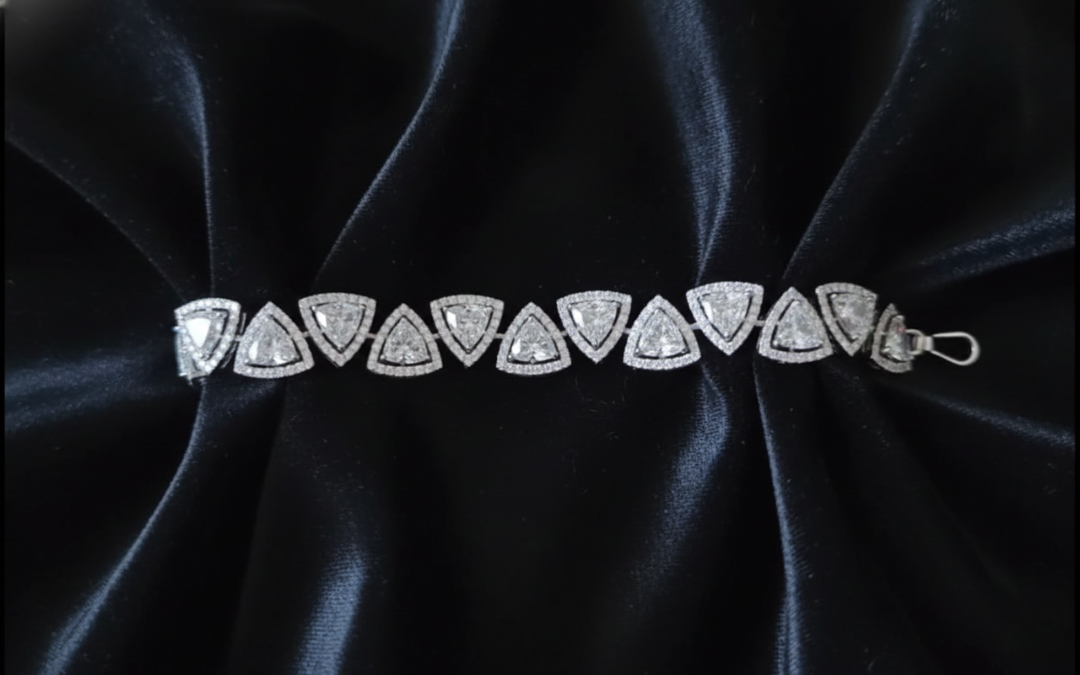 Trillion Halo Heritage Bracelet