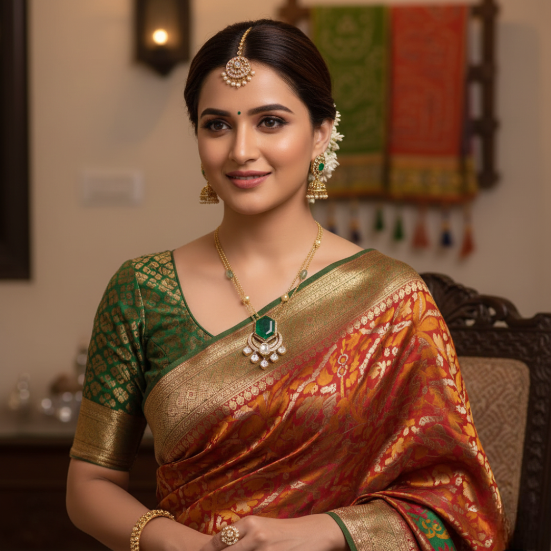 Verdant Hexagon Emerald Pendant