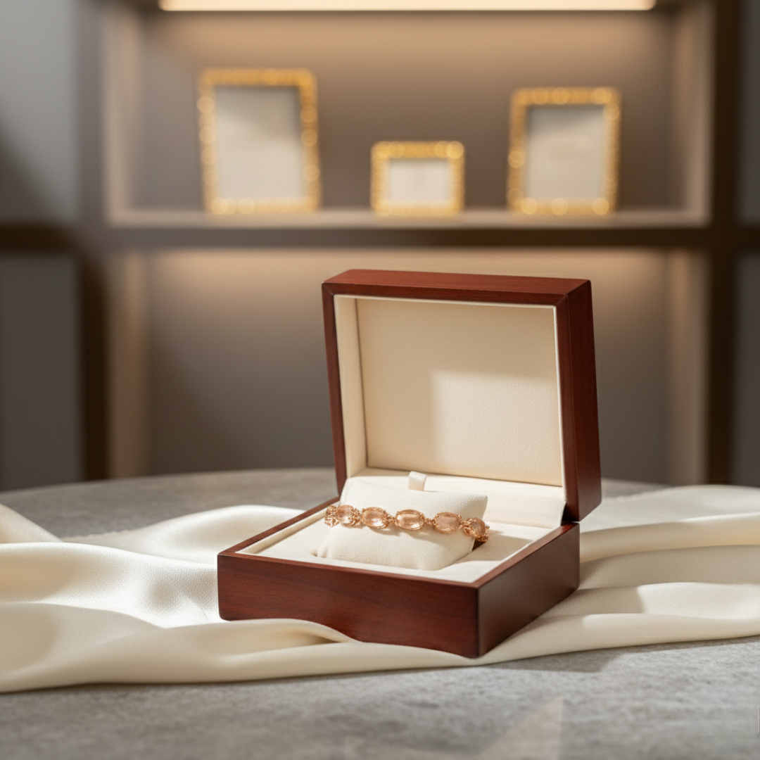 Sunset Citrine Link Bracelet