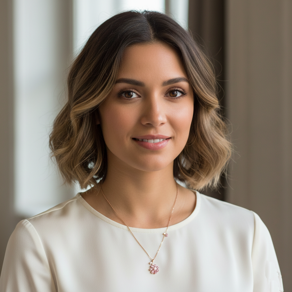 Rose Gold Cherry Blossom Necklace