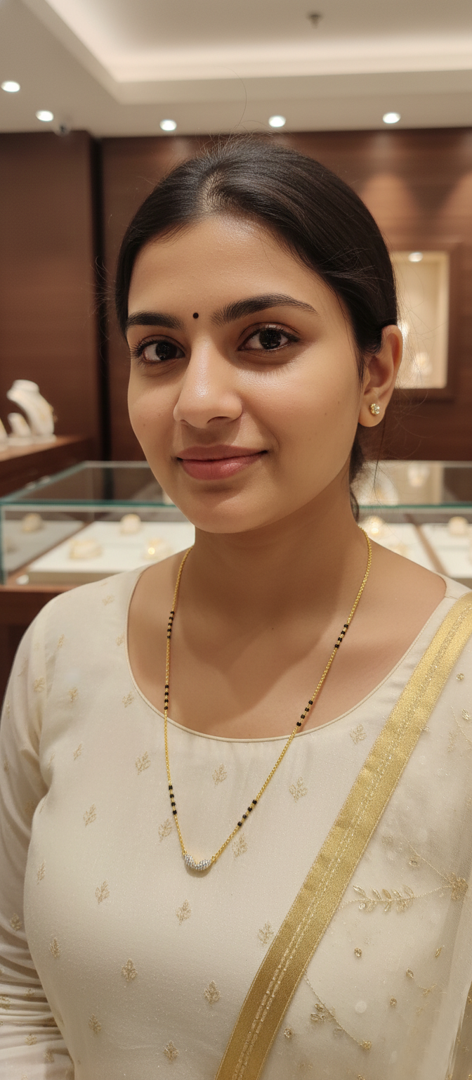 Floral Blossom Diamond Mangalsutra