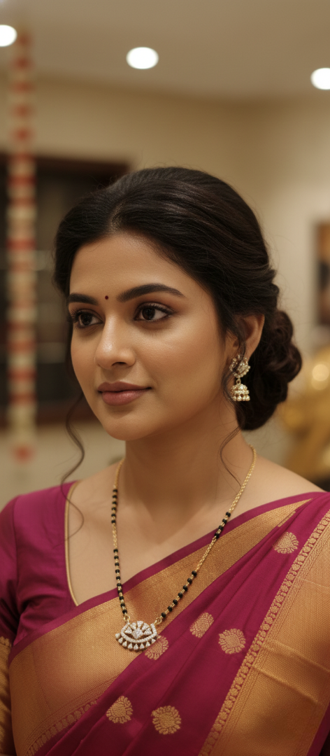 22K Gold Celestial Fan Mangalsutra