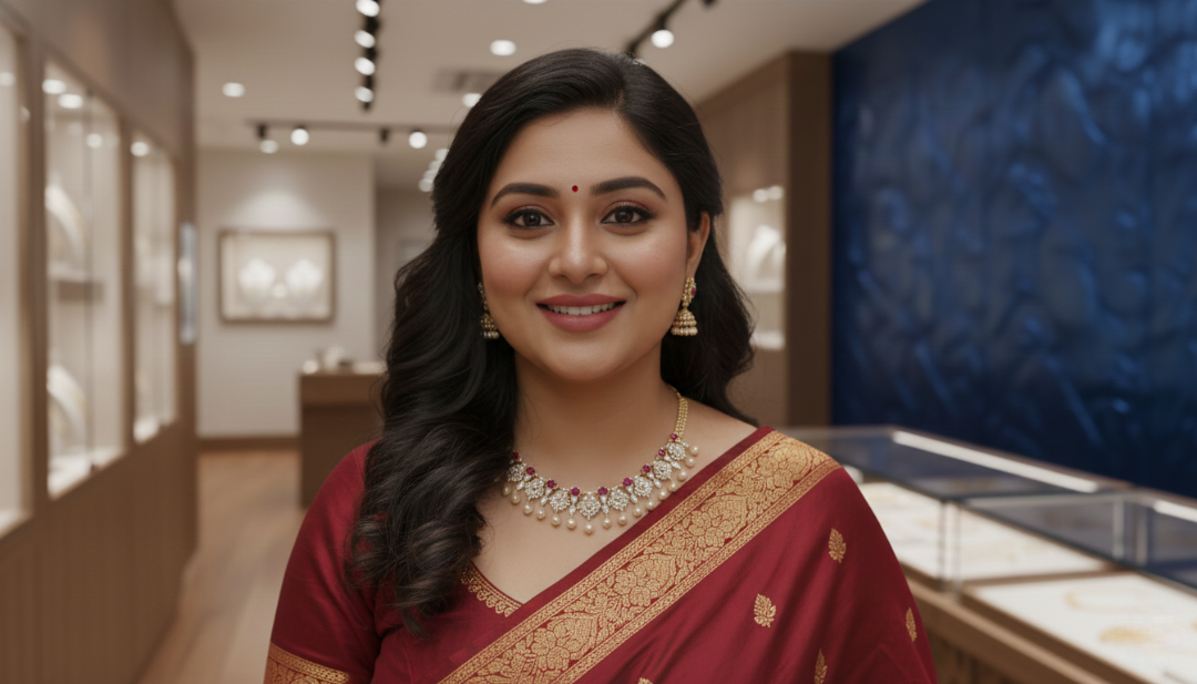 Royal Ruby & Pearl Heritage Necklace