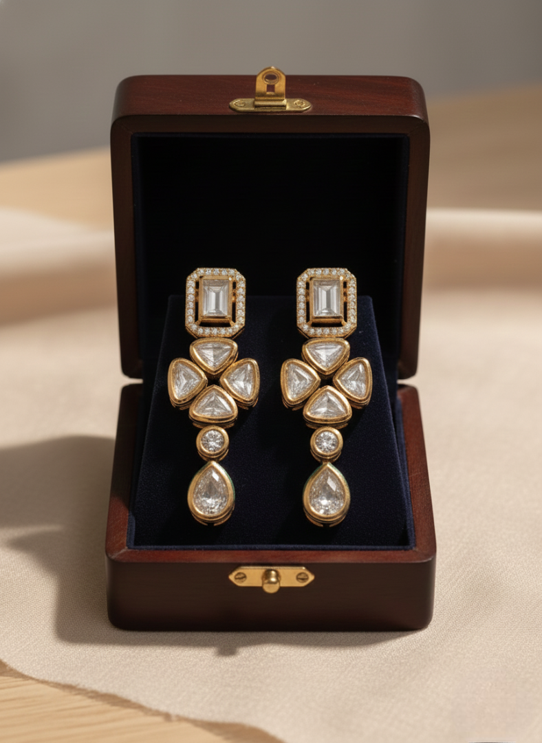 Imperial Polki Drop Earrings