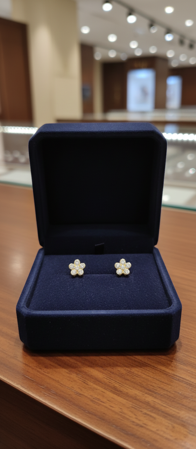 Gilded Primrose Studs