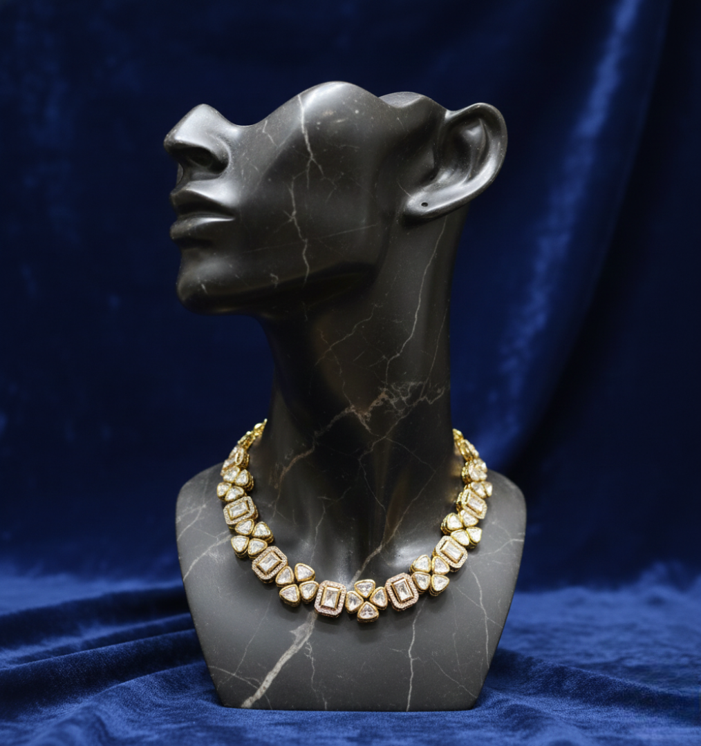 Emerald Heritage Polki Necklace