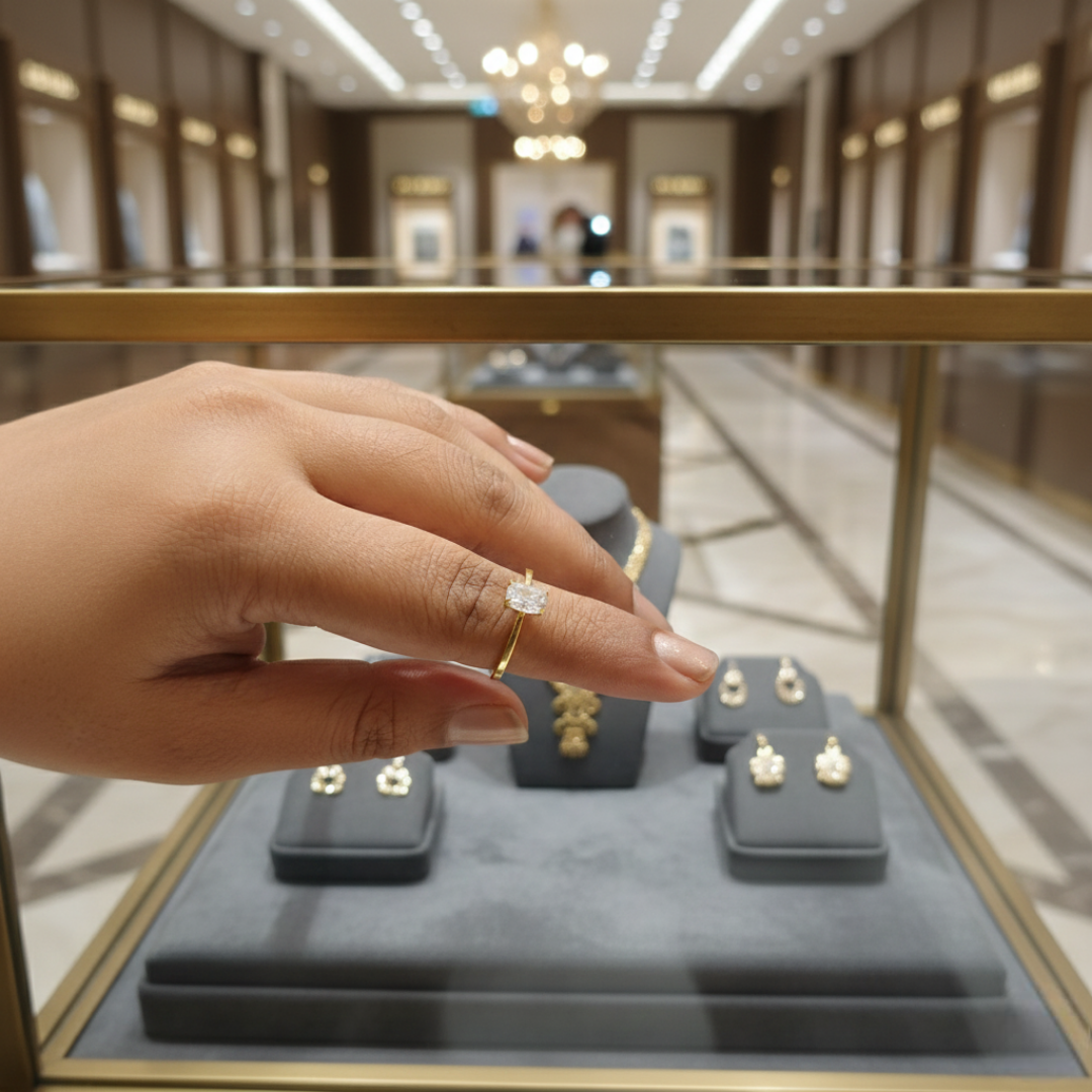 Ethereal Solitaire Ring