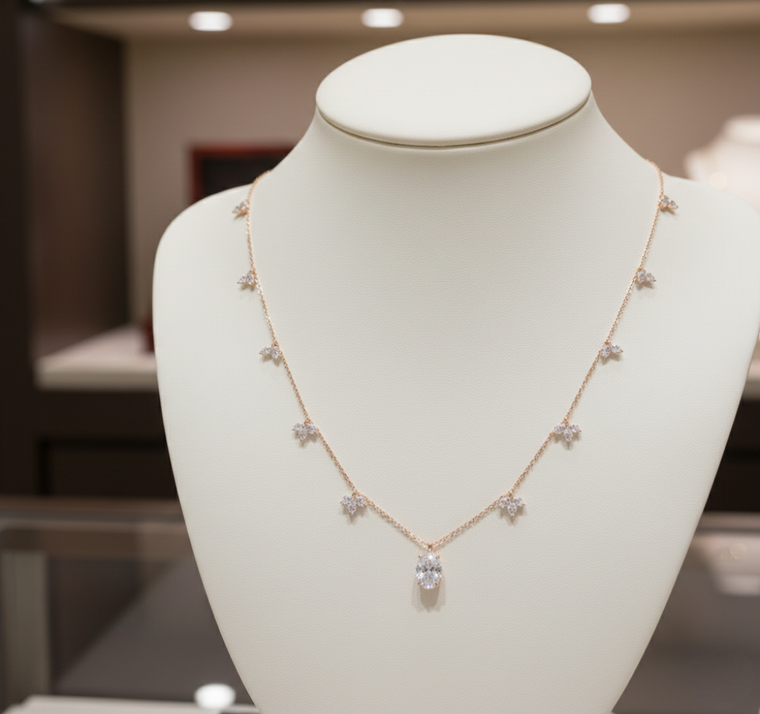 Seraphina Diamond Blossom Necklace