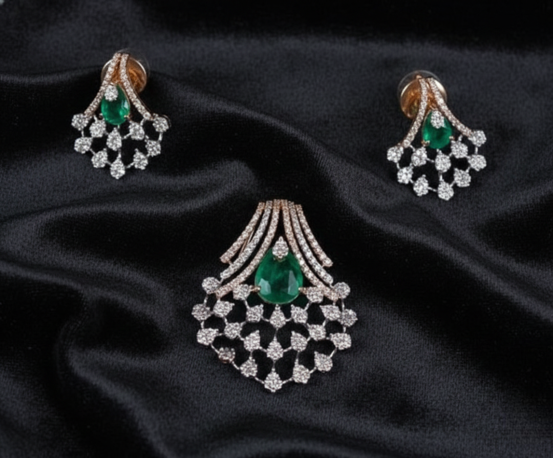 Regency Emerald Cascade Set