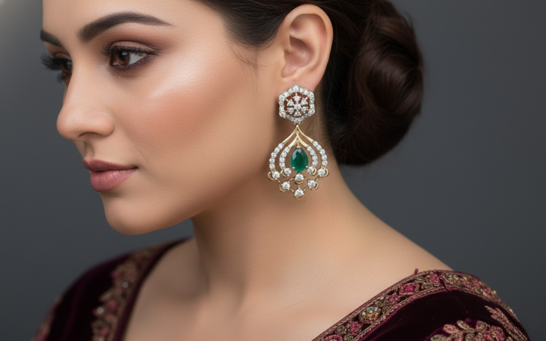 Royal Mughal Teardrop Earrings