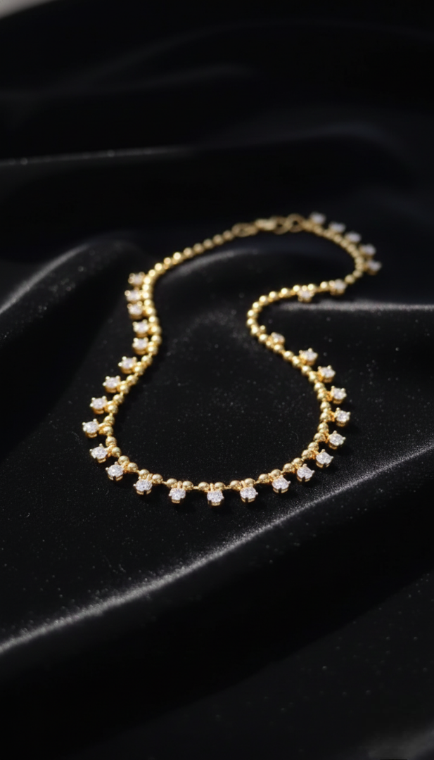 Stardust Dainty Fringe Necklace