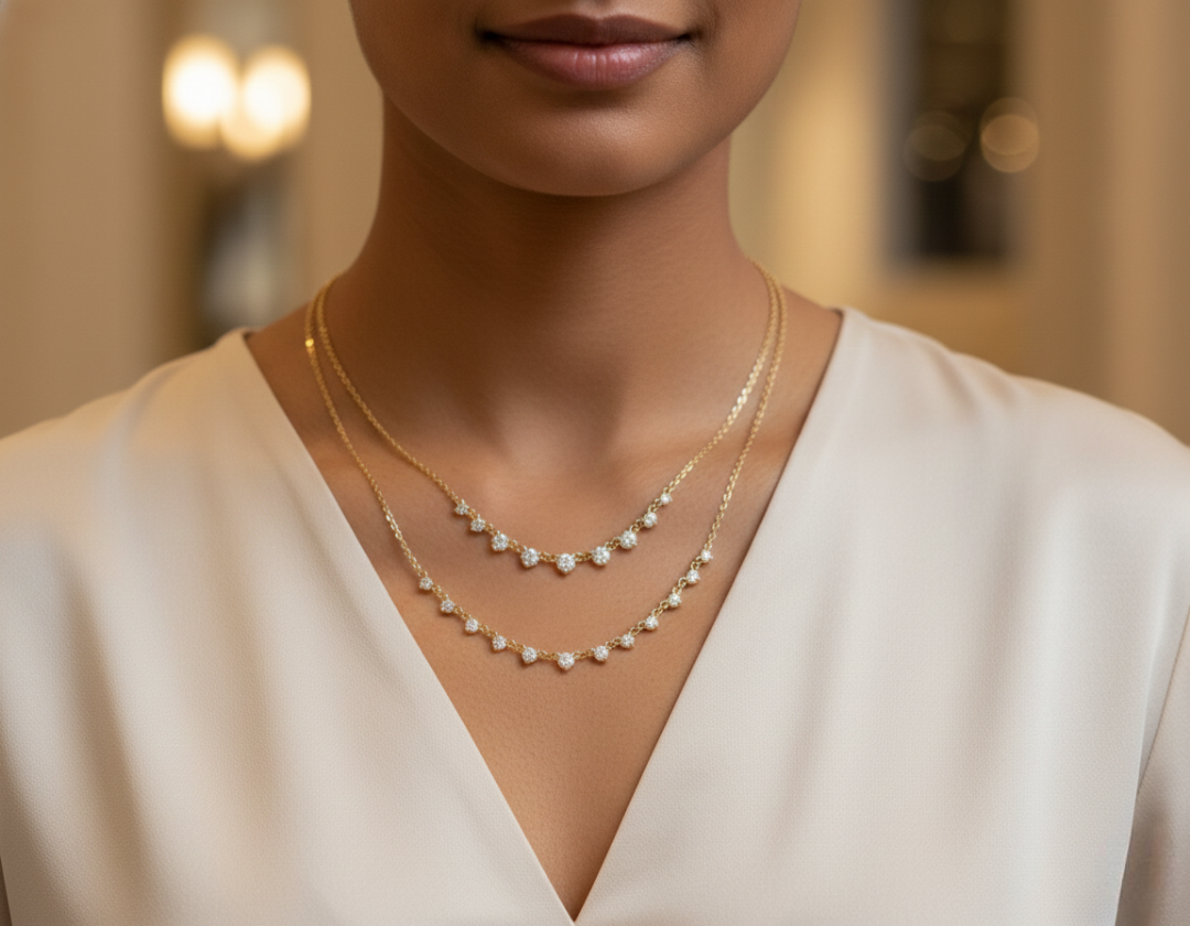 Eternal Radiance Layered Necklace