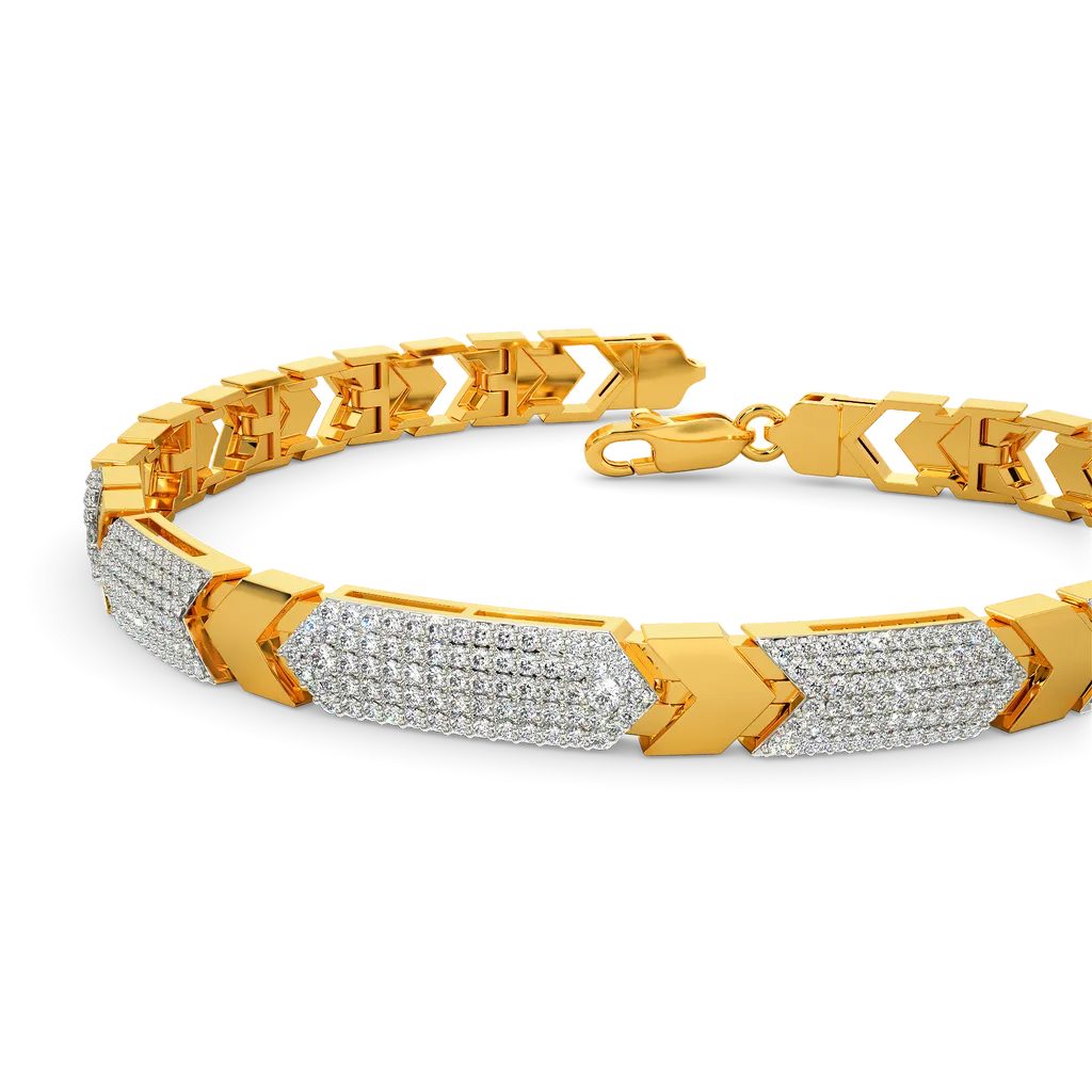 Sovereign PavΓ© Bold Bar Link Bracelet