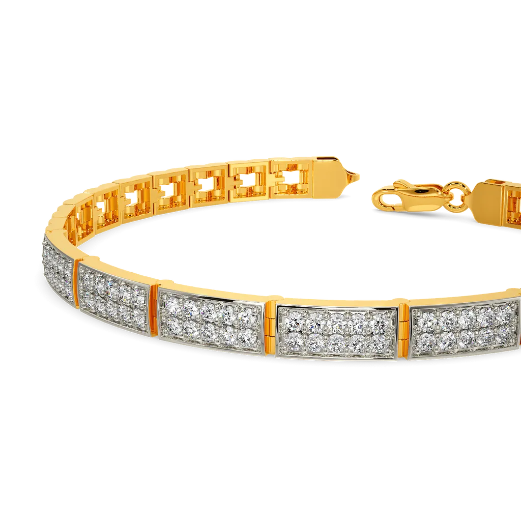 Sovereign PavΓ© Bold Bar Link Bracelet