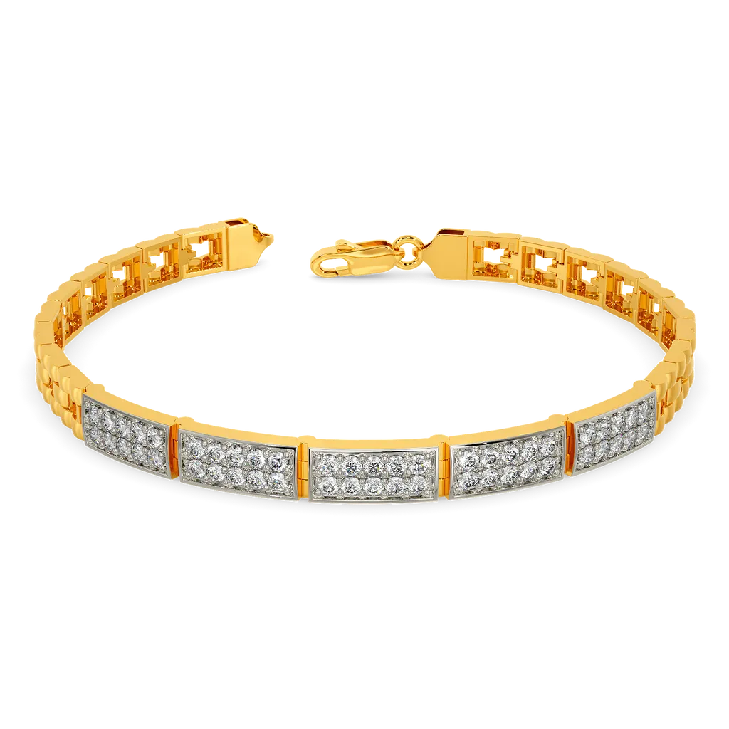Sovereign PavΓ© Bold Bar Link Bracelet