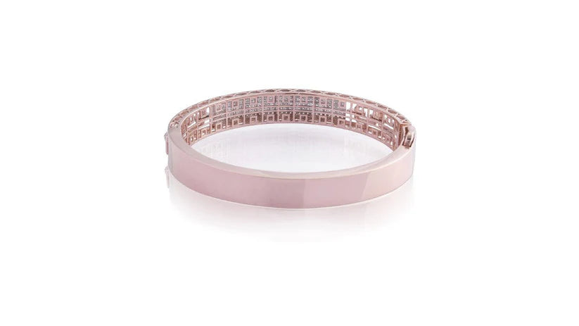 Rose Gold Geometric Kada