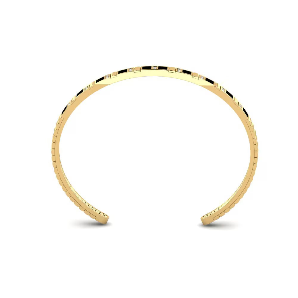 Majestic Mosaic Rose Gold Baguette Round Tennis Bracelet