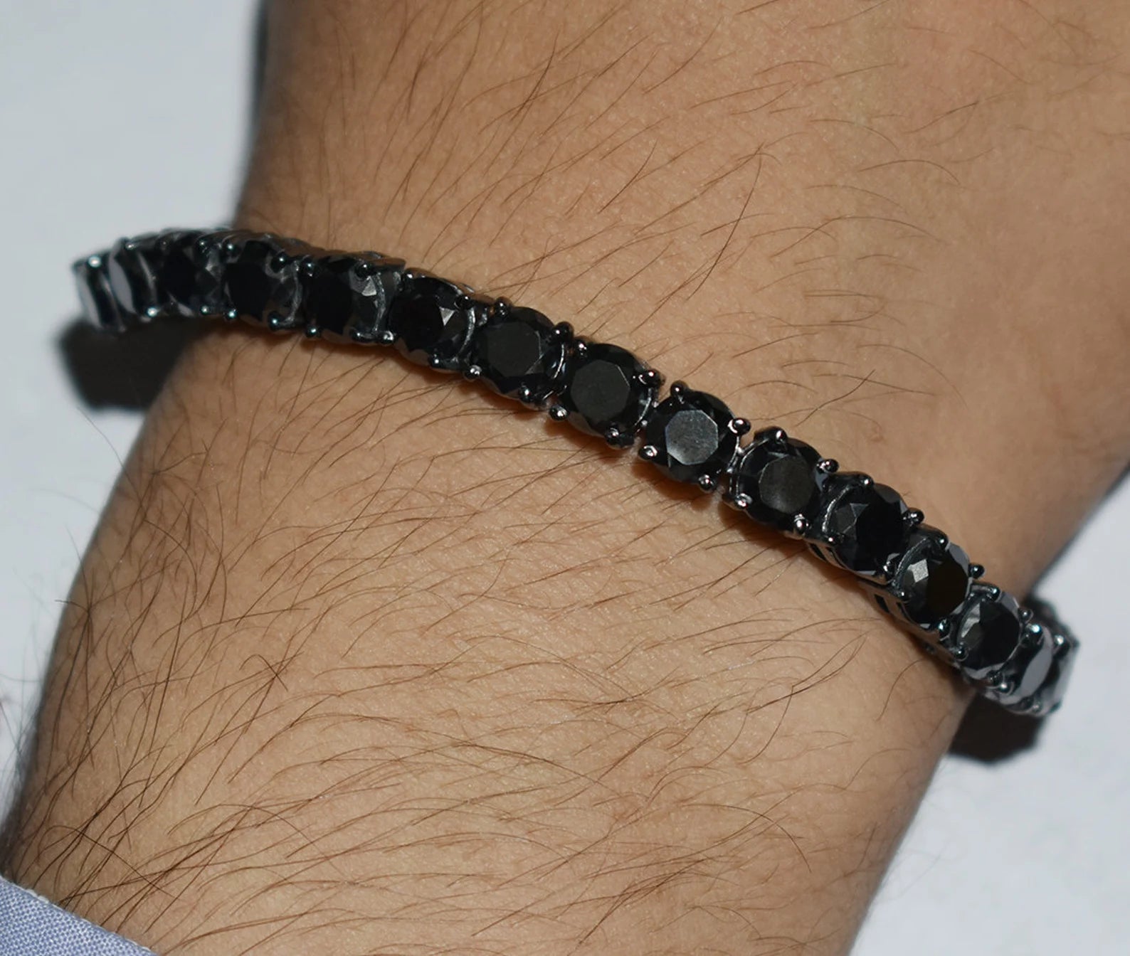 Midnight Black Onyx Tennis Bracelet