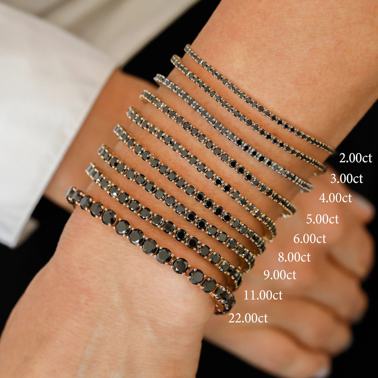 Midnight Noir Tennis Bracelet