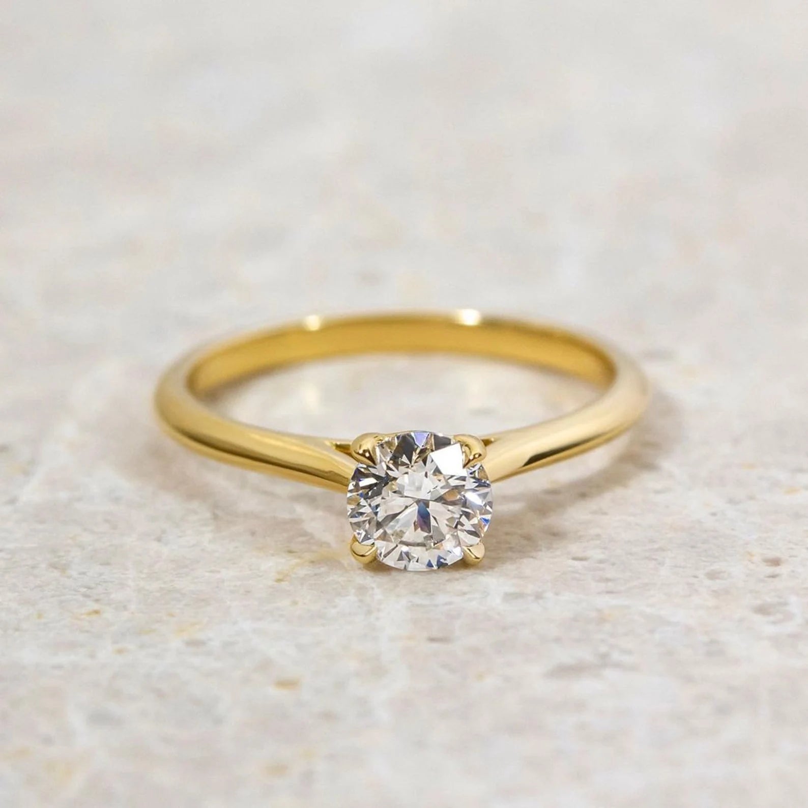 Classic Round Brilliant Cut Solitaire Ring