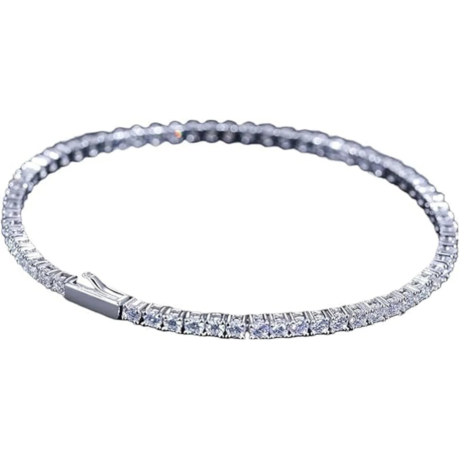 Essential Round-Cut "Infinite Light" Tennis Bracelet