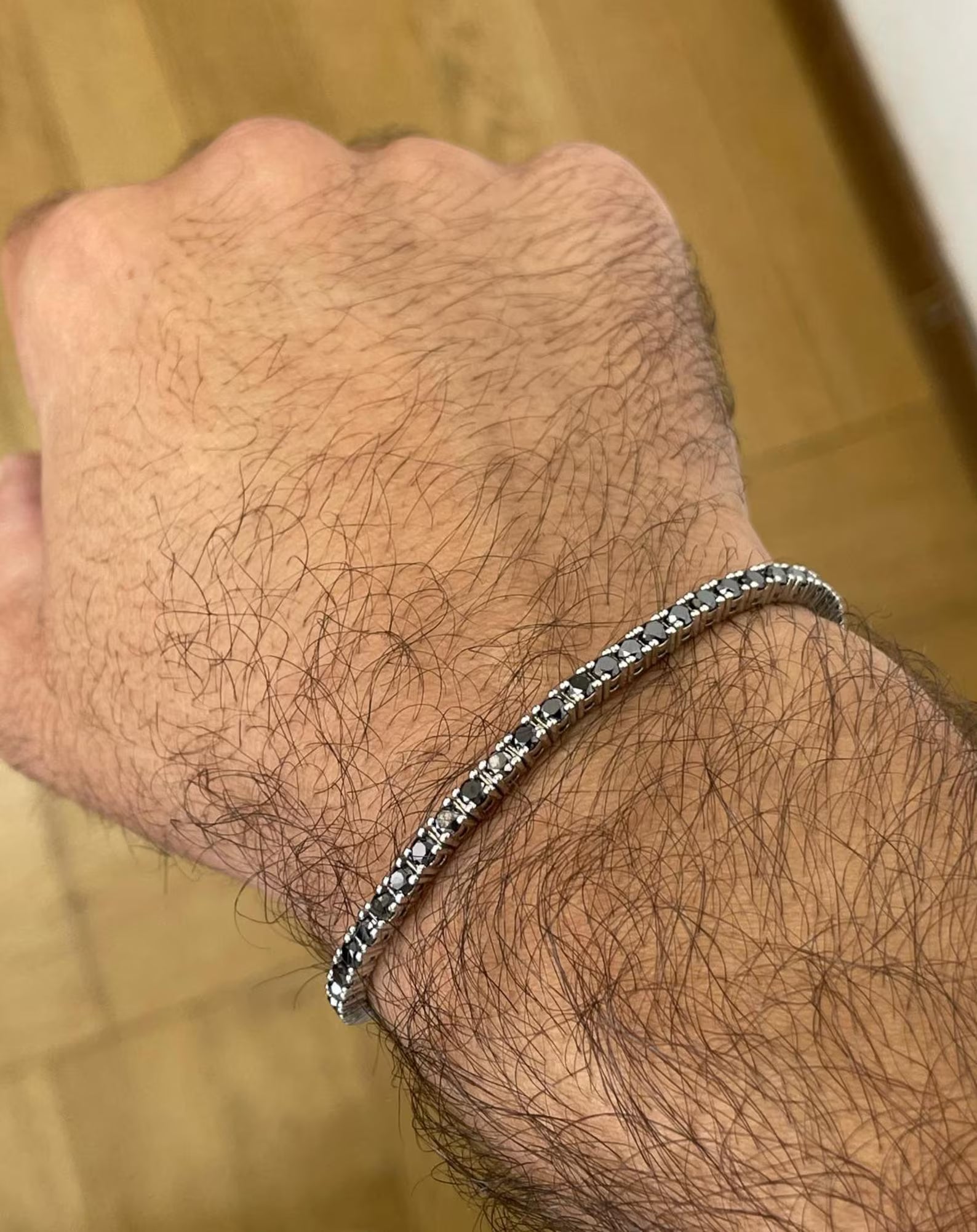 Midnight Onyx Black Diamond Tennis Bracelet