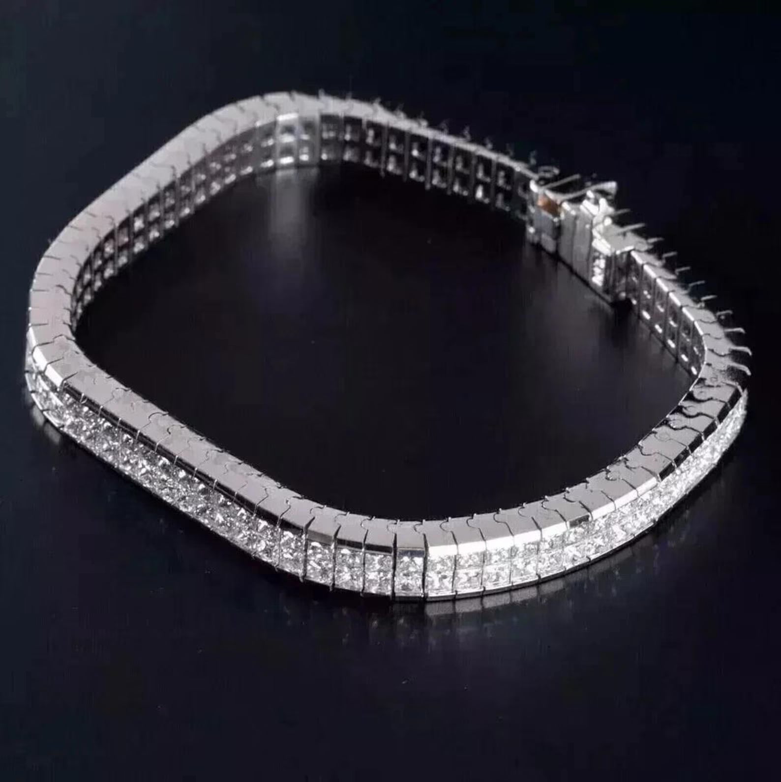 Empress Emerald Double-Row Tennis Bracelet