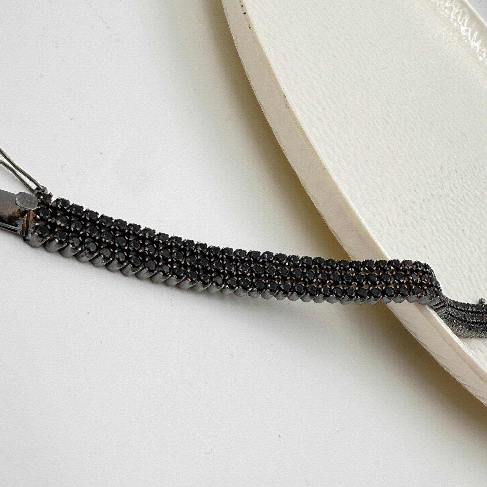 Triple Row Blackout Infinite Onyx Bracelet