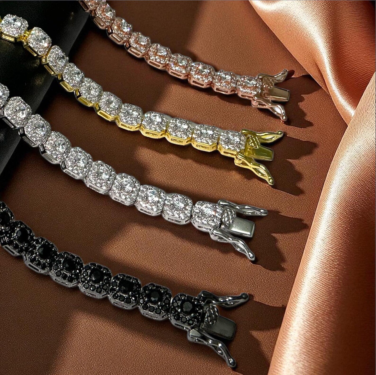 Royal Azure Round-Cut Tennis Bracelet