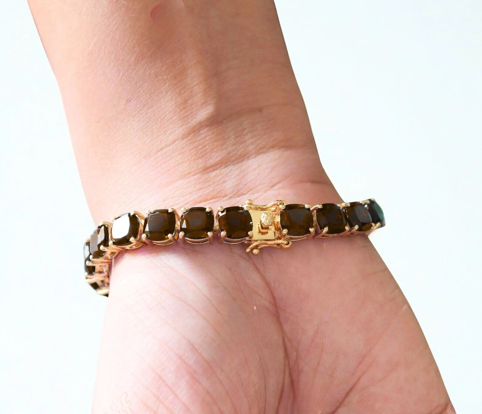 Earthbound Cushion Cut Tennis Bracelet