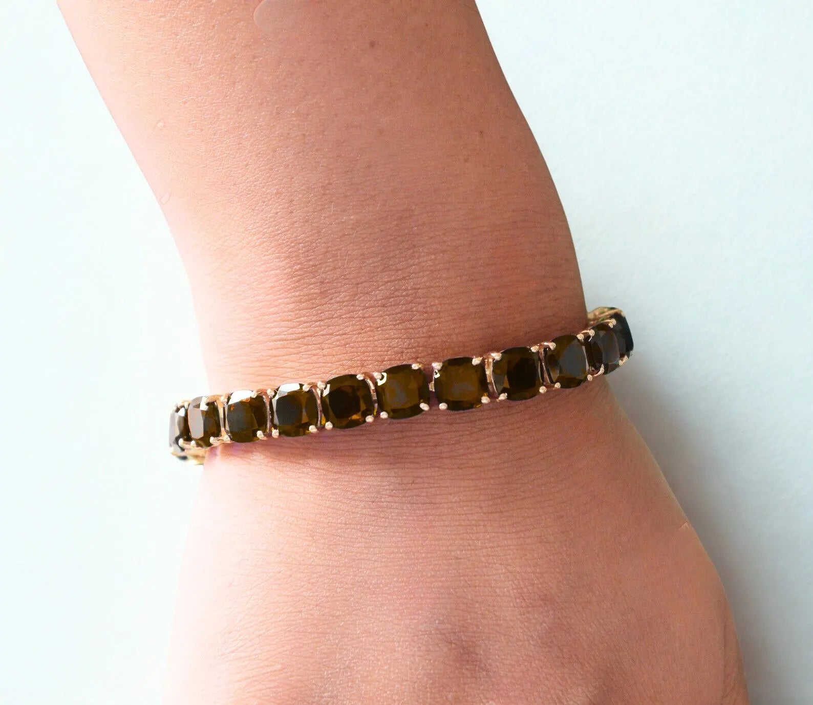 Earthbound Cushion Cut Tennis Bracelet