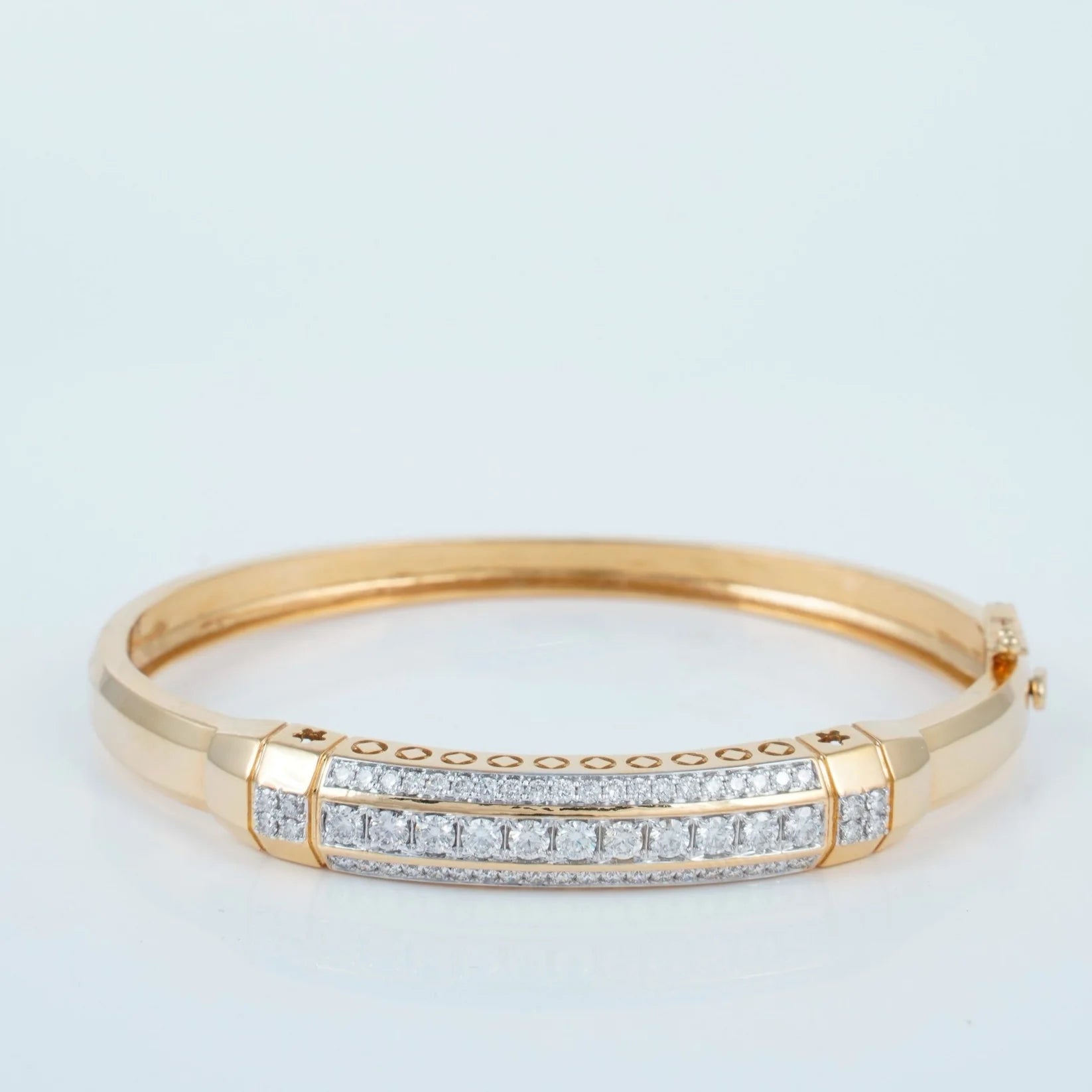 Royal Roman PavΓ© Architectural Bangle