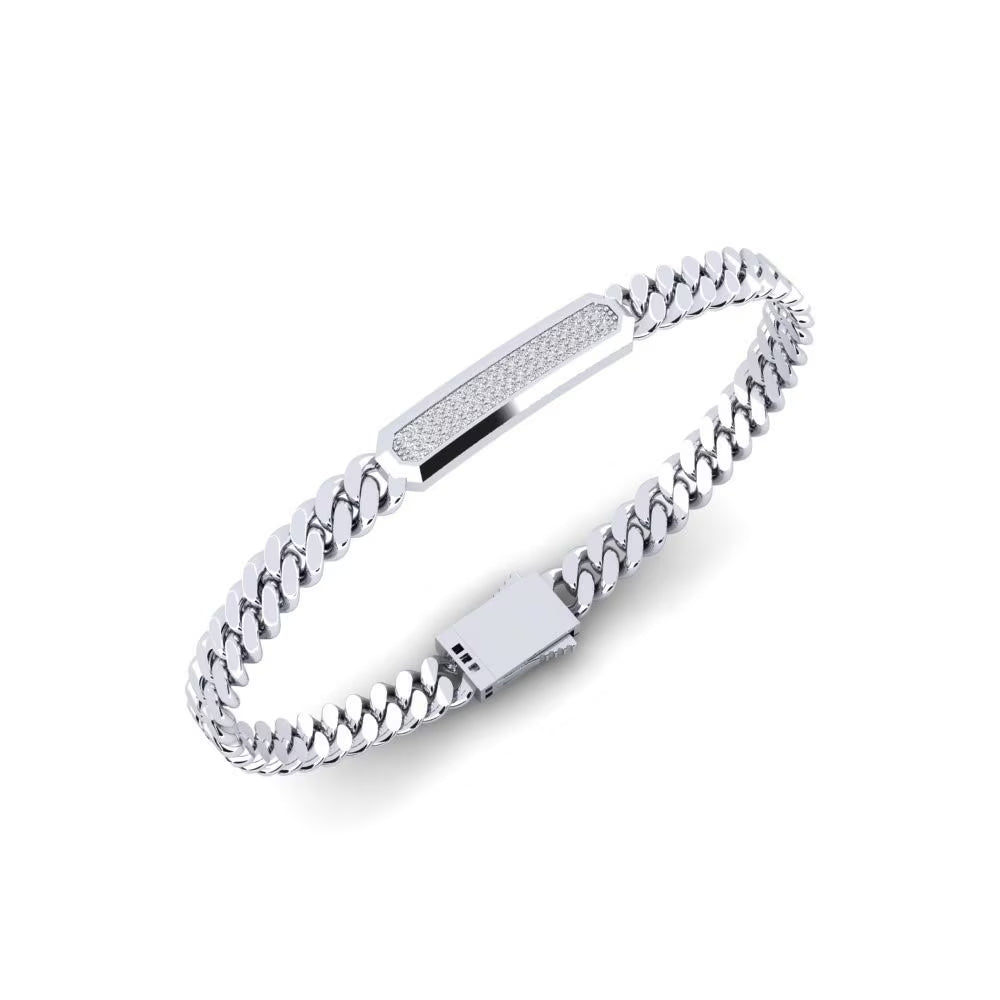 Armored PavΓ© Curb Bracelet