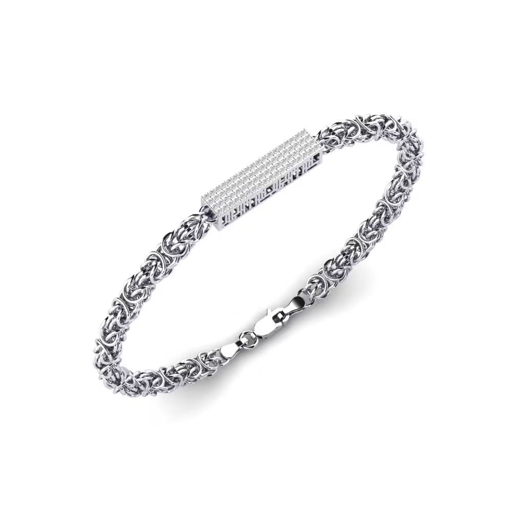 Byzantine Frost PavΓ© Bar Bracelet