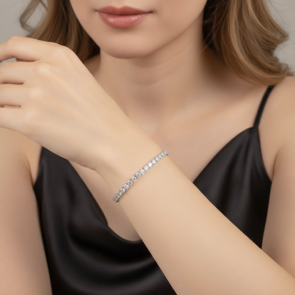 Silver Brilliance Tennis Bracelet
