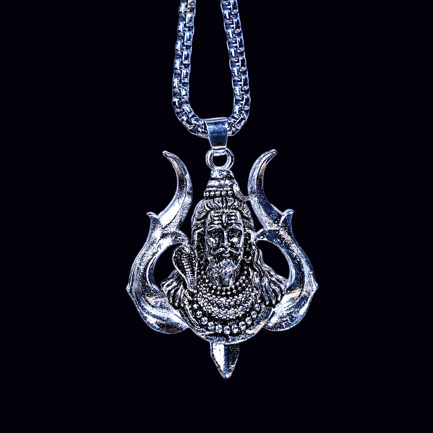 Plated Mahadev Trio Pendant