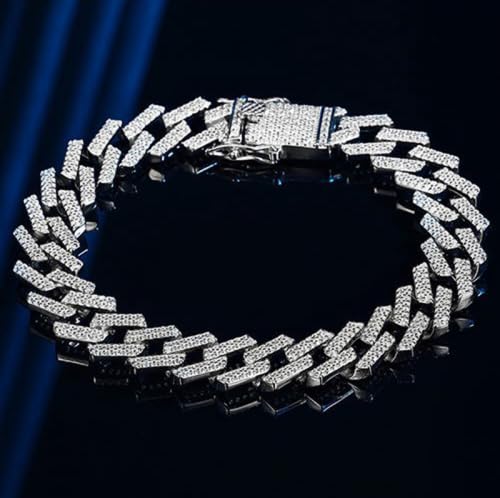 Iced Out Cuban Link Diamond Bracelet