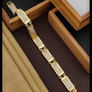 Gilded Clover Link Bracelet