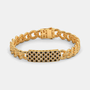Grand Prix Checkerboard Curb Bracelet