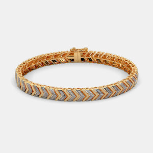 Vanguard Chevron Link Pavé Bracelet