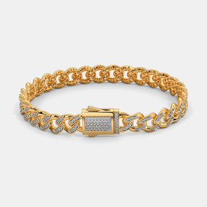 Presidential Pavé Curb Link Bracelet
