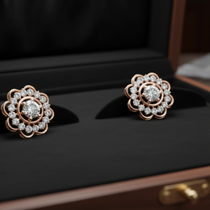 Imperial 22K Gold Polki Style Earrings