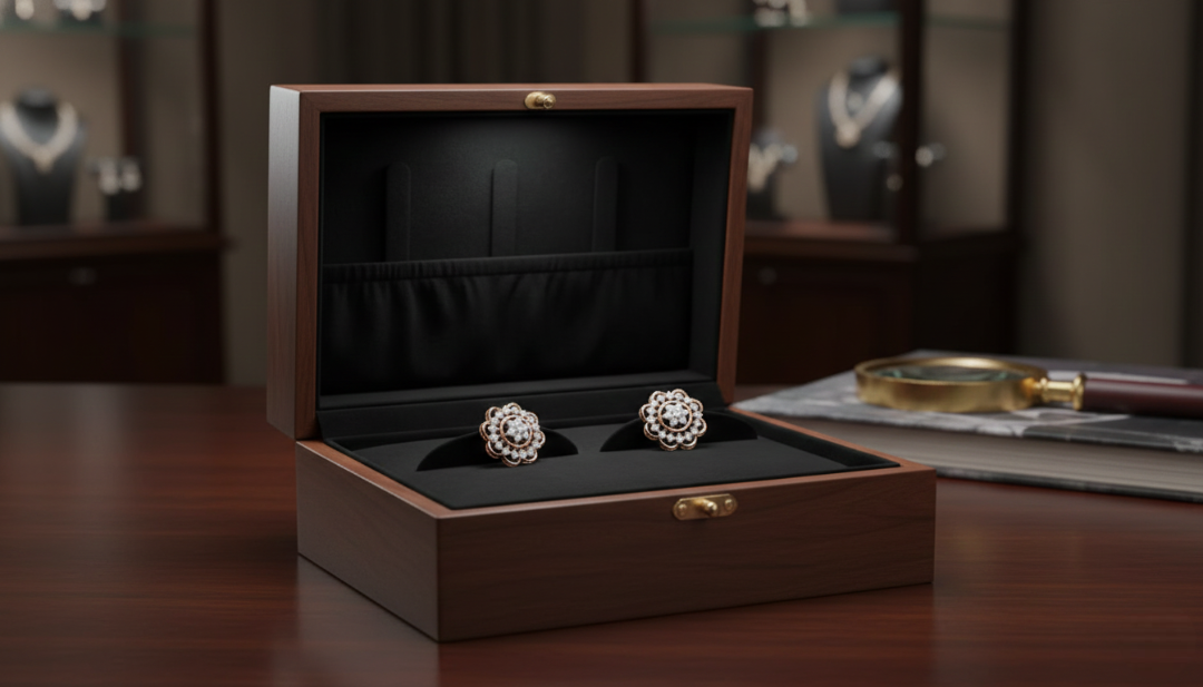 Imperial 22K Gold Polki Style Earrings