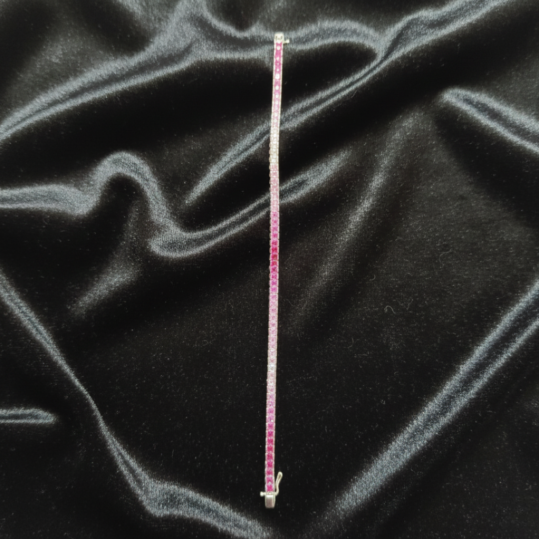 Silver Ombré Tennis Bracelet