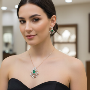 Regency Emerald Cascade Set