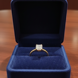 Radiant Cut Diamond Solitaire Ring