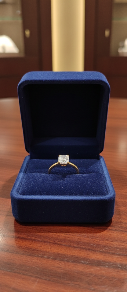 Radiant Cut Diamond Solitaire Ring