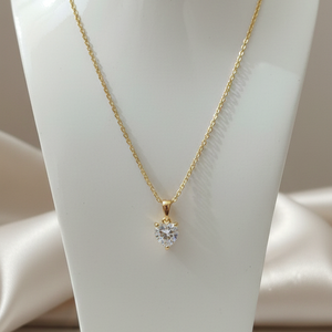 Heart Cut Solitaire Diamond Pendant